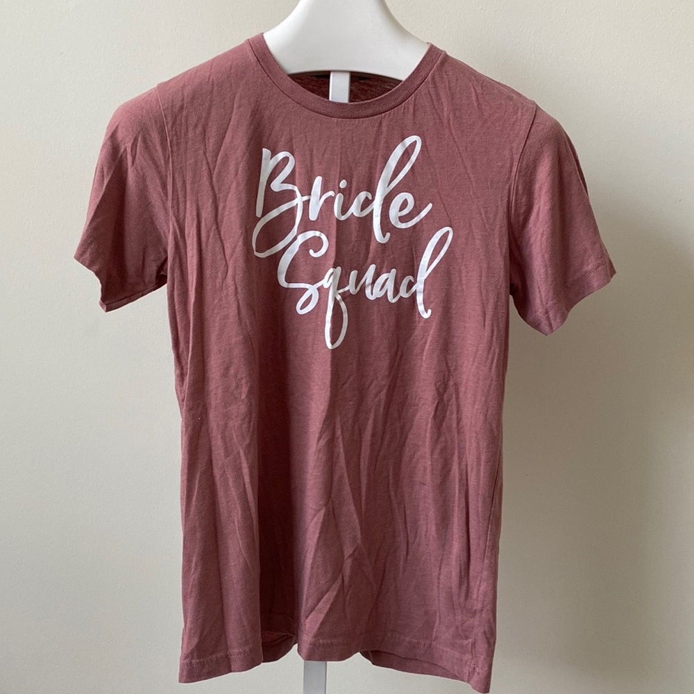 Bella+Canvas Bride Squad Pink T-Shirt